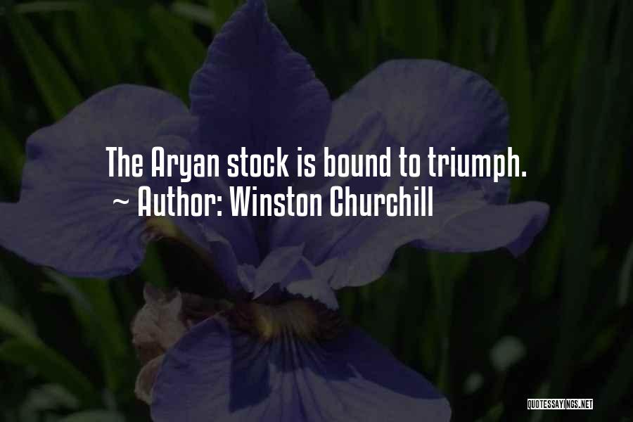 Winston Churchill Quotes: The Aryan Stock Is Bound To Triumph.