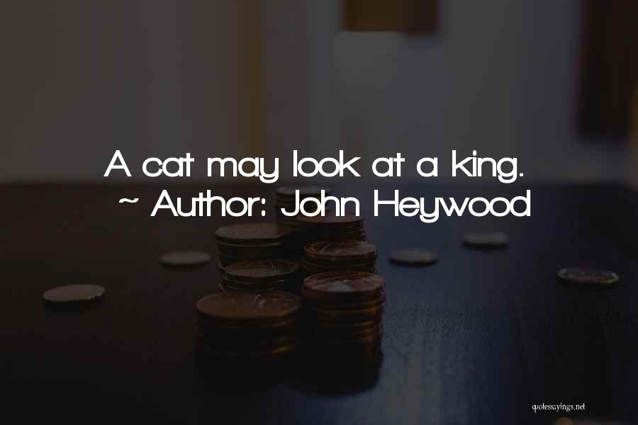 John Heywood Quotes: A Cat May Look At A King.