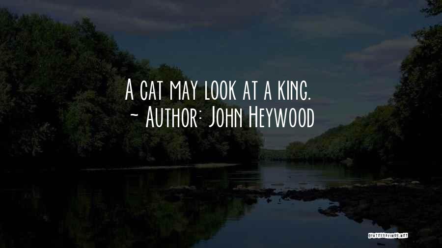 John Heywood Quotes: A Cat May Look At A King.