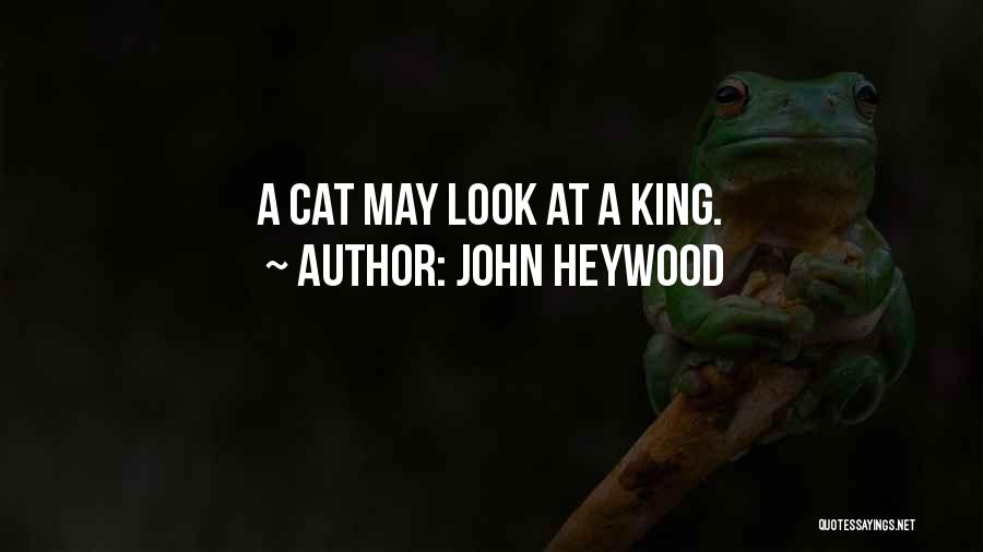 John Heywood Quotes: A Cat May Look At A King.