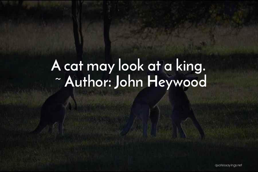 John Heywood Quotes: A Cat May Look At A King.