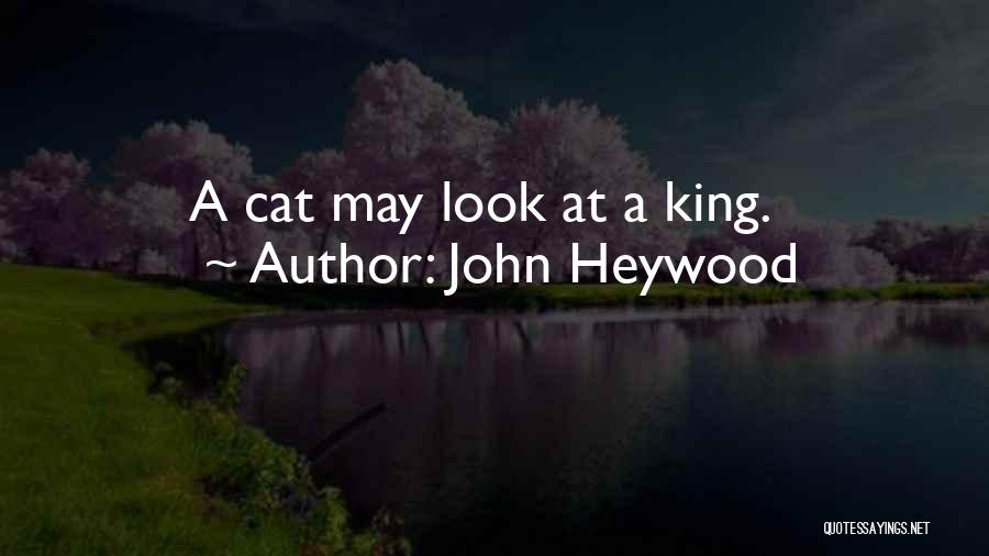John Heywood Quotes: A Cat May Look At A King.