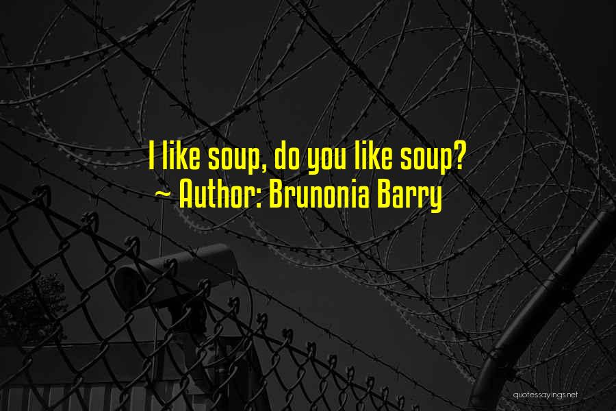 Brunonia Barry Quotes: I Like Soup, Do You Like Soup?