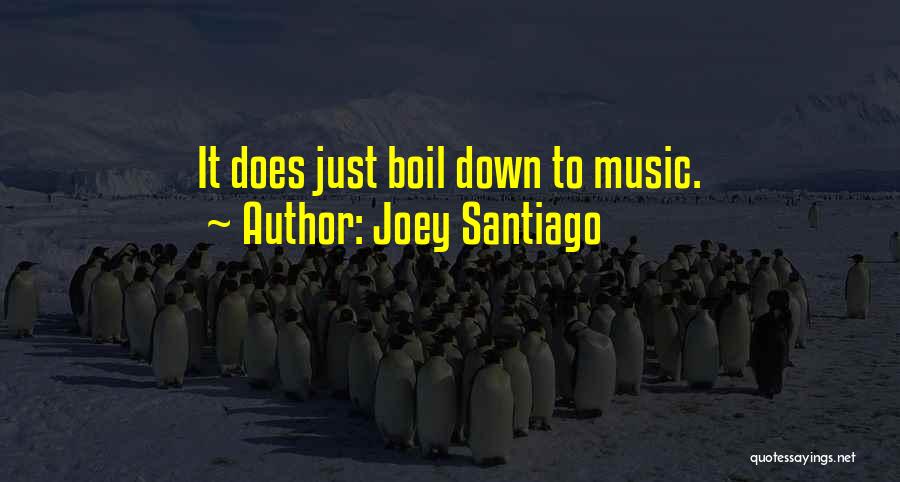 Joey Santiago Quotes: It Does Just Boil Down To Music.
