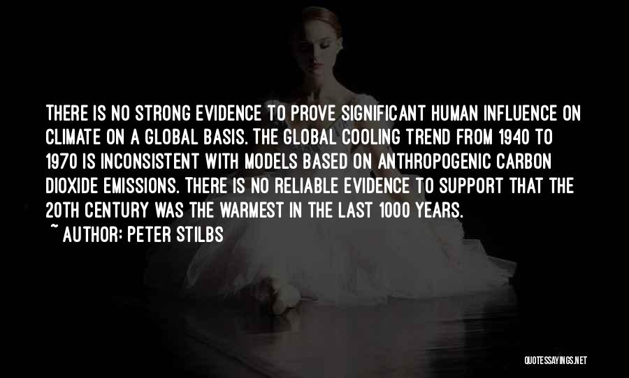 Peter Stilbs Quotes: There Is No Strong Evidence To Prove Significant Human Influence On Climate On A Global Basis. The Global Cooling Trend