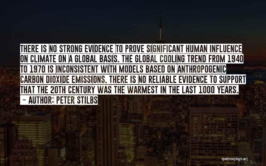 Peter Stilbs Quotes: There Is No Strong Evidence To Prove Significant Human Influence On Climate On A Global Basis. The Global Cooling Trend