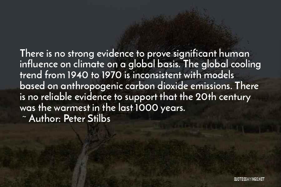 Peter Stilbs Quotes: There Is No Strong Evidence To Prove Significant Human Influence On Climate On A Global Basis. The Global Cooling Trend