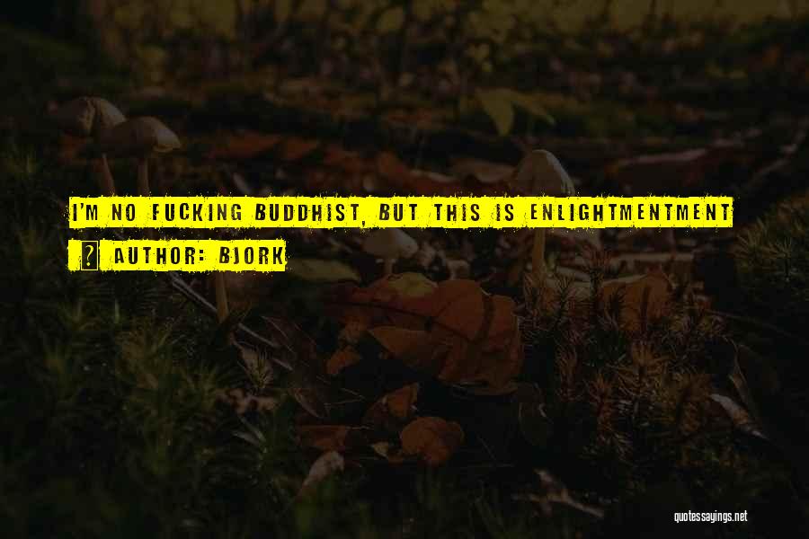 Bjork Quotes: I'm No Fucking Buddhist, But This Is Enlightmentment