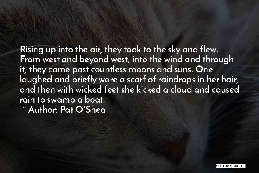Pat O'Shea Quotes: Rising Up Into The Air, They Took To The Sky And Flew. From West And Beyond West, Into The Wind
