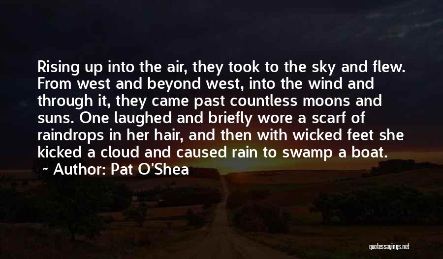 Pat O'Shea Quotes: Rising Up Into The Air, They Took To The Sky And Flew. From West And Beyond West, Into The Wind