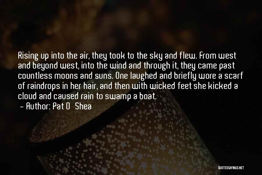 Pat O'Shea Quotes: Rising Up Into The Air, They Took To The Sky And Flew. From West And Beyond West, Into The Wind