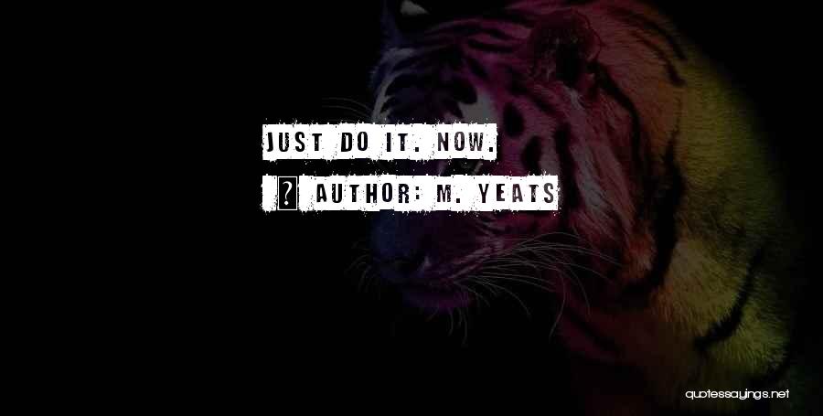 M. Yeats Quotes: Just Do It. Now.