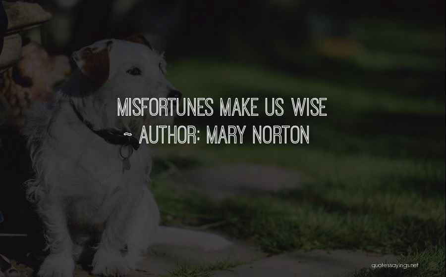 Mary Norton Quotes: Misfortunes Make Us Wise