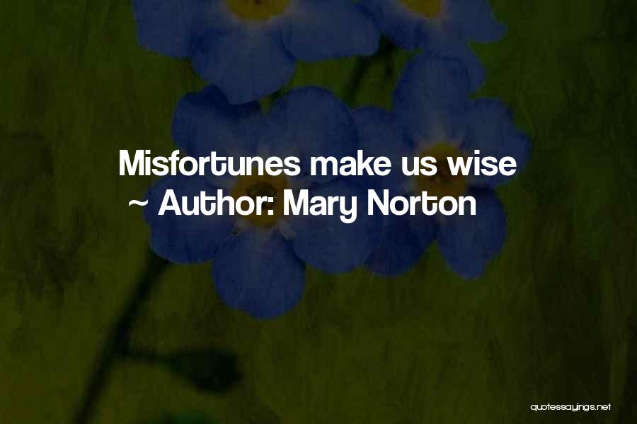 Mary Norton Quotes: Misfortunes Make Us Wise