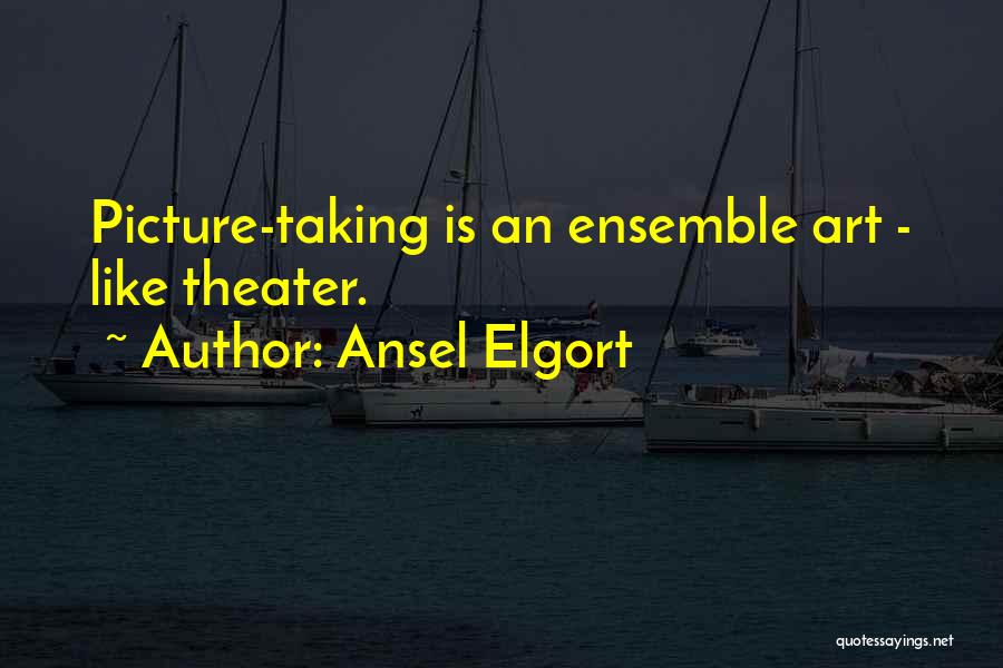 Ansel Elgort Quotes: Picture-taking Is An Ensemble Art - Like Theater.