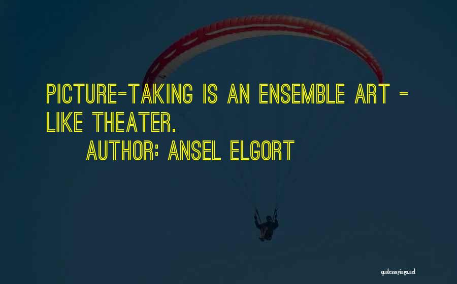 Ansel Elgort Quotes: Picture-taking Is An Ensemble Art - Like Theater.