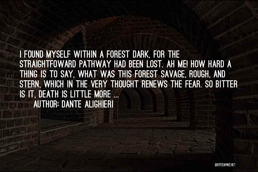 Dante Alighieri Quotes: I Found Myself Within A Forest Dark, For The Straightfoward Pathway Had Been Lost. Ah Me! How Hard A Thing