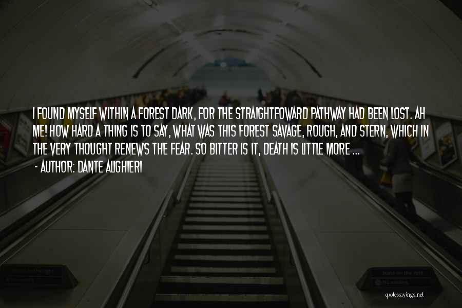 Dante Alighieri Quotes: I Found Myself Within A Forest Dark, For The Straightfoward Pathway Had Been Lost. Ah Me! How Hard A Thing