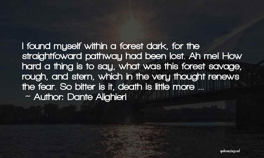 Dante Alighieri Quotes: I Found Myself Within A Forest Dark, For The Straightfoward Pathway Had Been Lost. Ah Me! How Hard A Thing