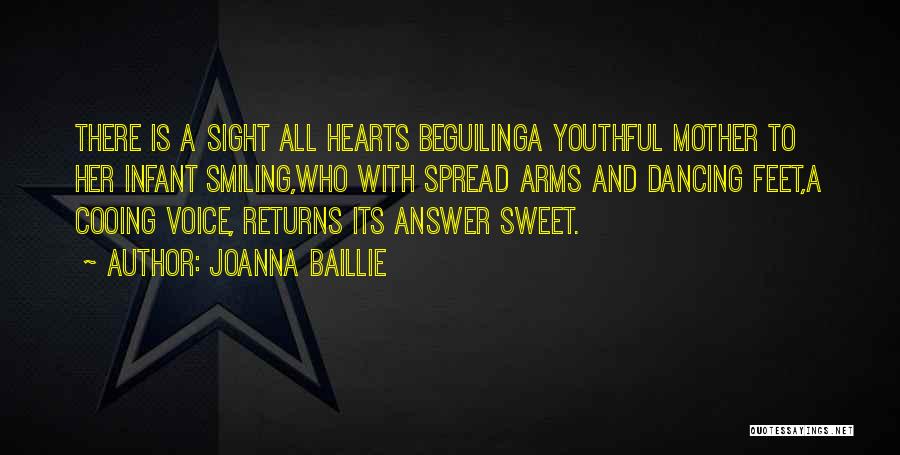 Joanna Baillie Quotes: There Is A Sight All Hearts Beguilinga Youthful Mother To Her Infant Smiling,who With Spread Arms And Dancing Feet,a Cooing