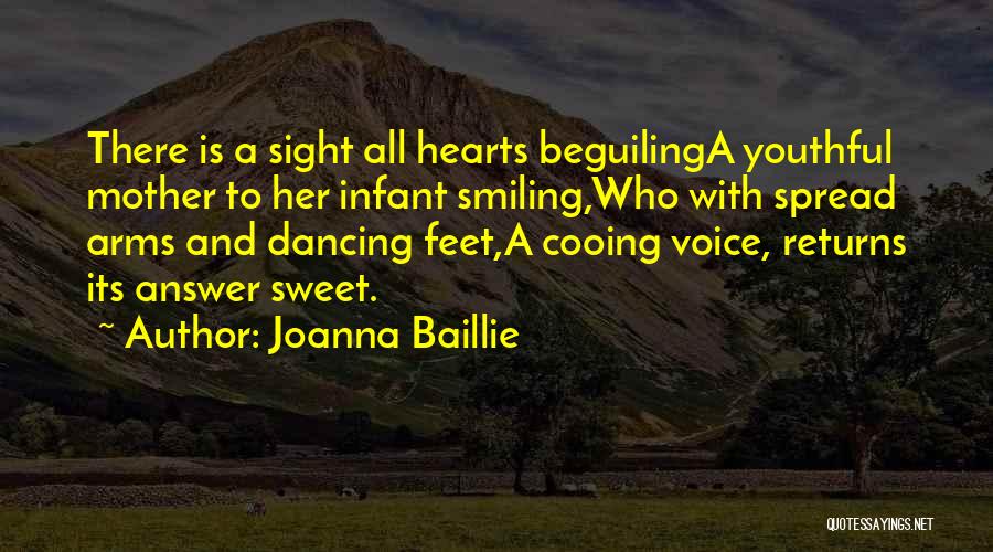 Joanna Baillie Quotes: There Is A Sight All Hearts Beguilinga Youthful Mother To Her Infant Smiling,who With Spread Arms And Dancing Feet,a Cooing