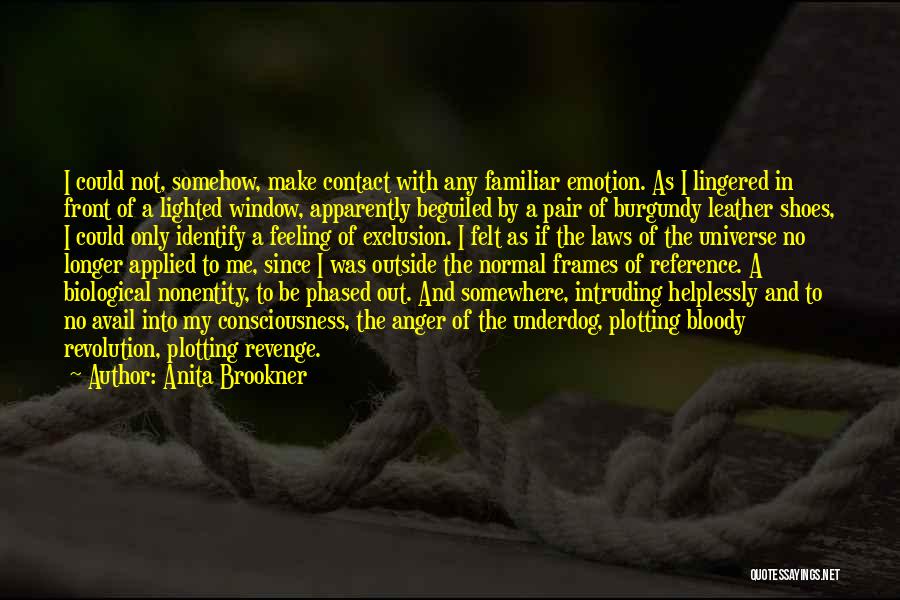 Anita Brookner Quotes: I Could Not, Somehow, Make Contact With Any Familiar Emotion. As I Lingered In Front Of A Lighted Window, Apparently