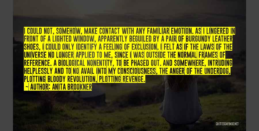 Anita Brookner Quotes: I Could Not, Somehow, Make Contact With Any Familiar Emotion. As I Lingered In Front Of A Lighted Window, Apparently
