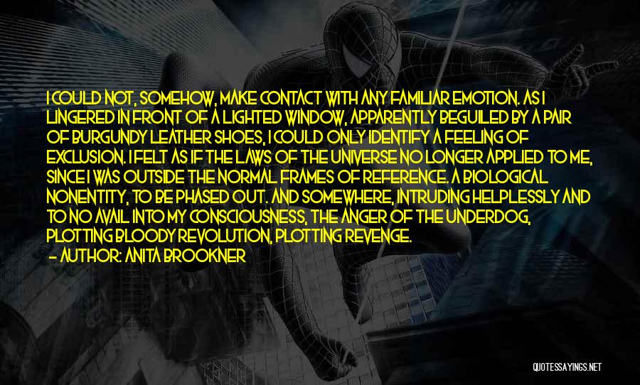 Anita Brookner Quotes: I Could Not, Somehow, Make Contact With Any Familiar Emotion. As I Lingered In Front Of A Lighted Window, Apparently