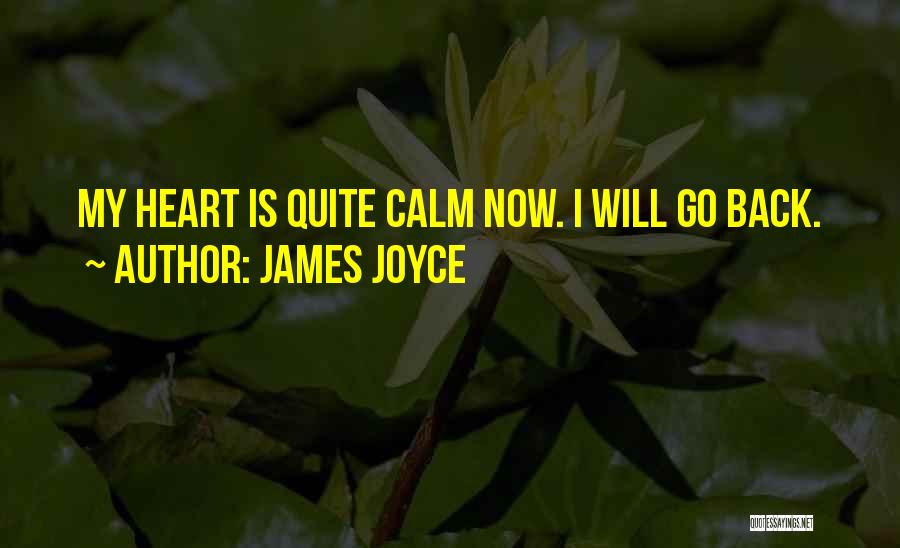 James Joyce Quotes: My Heart Is Quite Calm Now. I Will Go Back.