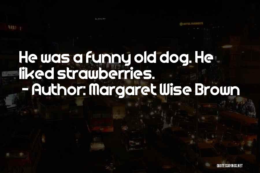 Margaret Wise Brown Quotes: He Was A Funny Old Dog. He Liked Strawberries.