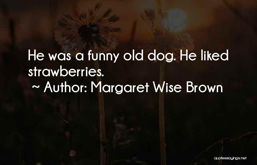 Margaret Wise Brown Quotes: He Was A Funny Old Dog. He Liked Strawberries.