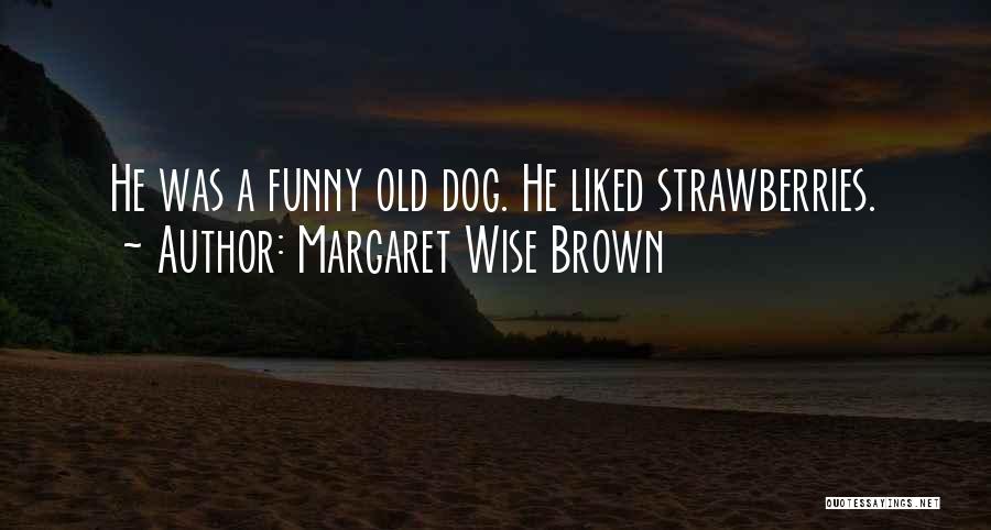 Margaret Wise Brown Quotes: He Was A Funny Old Dog. He Liked Strawberries.