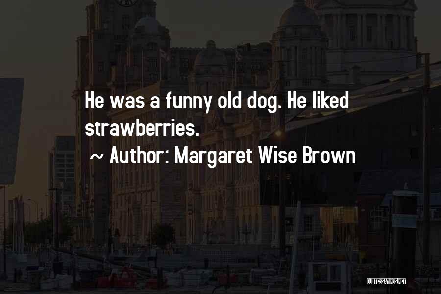 Margaret Wise Brown Quotes: He Was A Funny Old Dog. He Liked Strawberries.