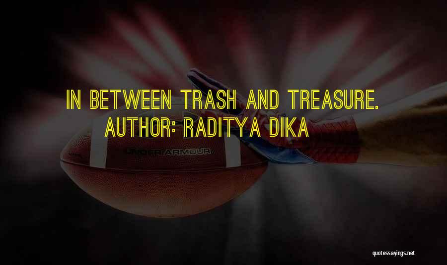 Raditya Dika Quotes: In Between Trash And Treasure.