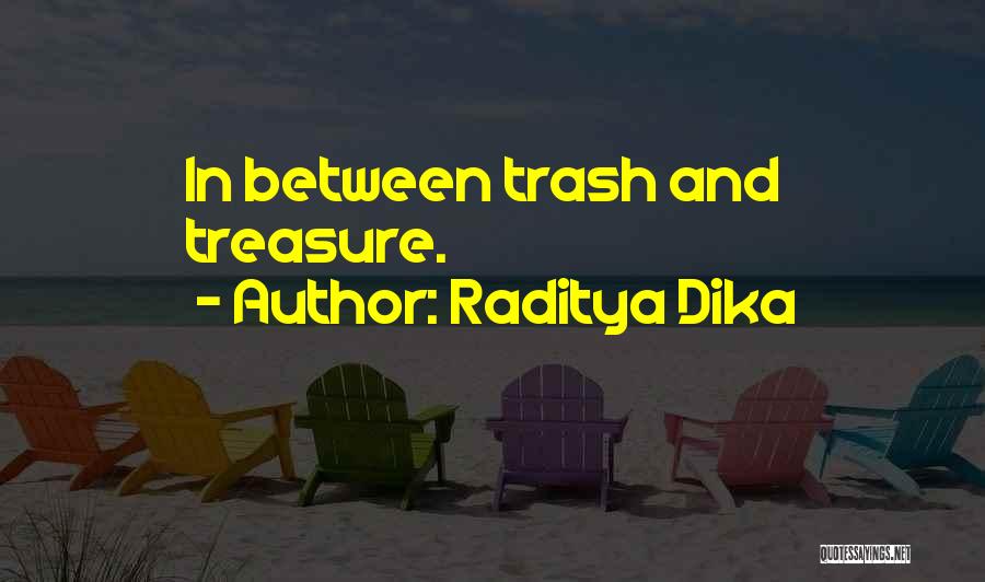 Raditya Dika Quotes: In Between Trash And Treasure.