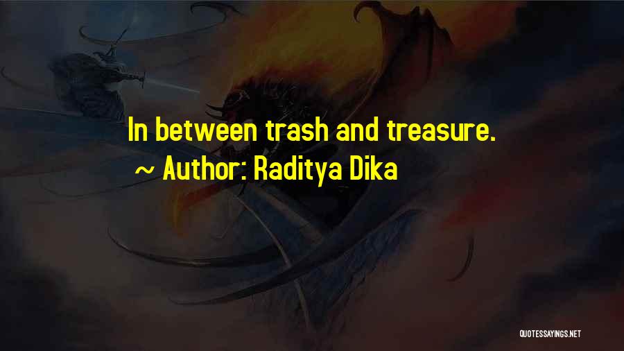 Raditya Dika Quotes: In Between Trash And Treasure.