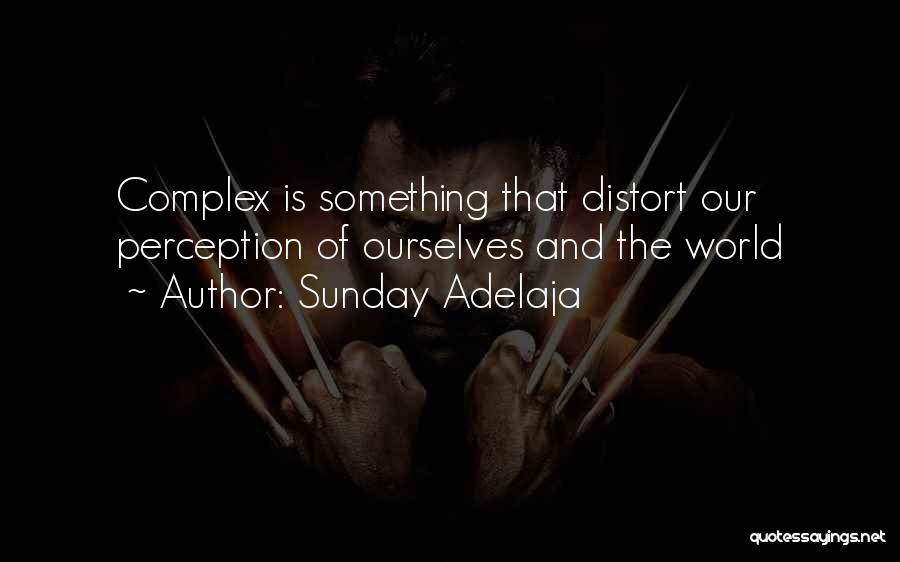 Sunday Adelaja Quotes: Complex Is Something That Distort Our Perception Of Ourselves And The World