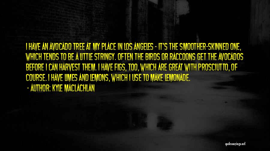 Kyle MacLachlan Quotes: I Have An Avocado Tree At My Place In Los Angeles - It's The Smoother-skinned One, Which Tends To Be