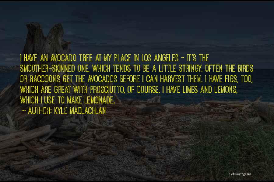 Kyle MacLachlan Quotes: I Have An Avocado Tree At My Place In Los Angeles - It's The Smoother-skinned One, Which Tends To Be