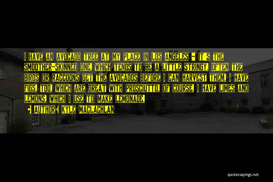 Kyle MacLachlan Quotes: I Have An Avocado Tree At My Place In Los Angeles - It's The Smoother-skinned One, Which Tends To Be