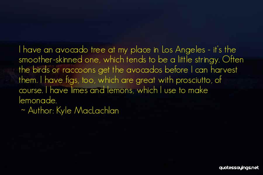 Kyle MacLachlan Quotes: I Have An Avocado Tree At My Place In Los Angeles - It's The Smoother-skinned One, Which Tends To Be