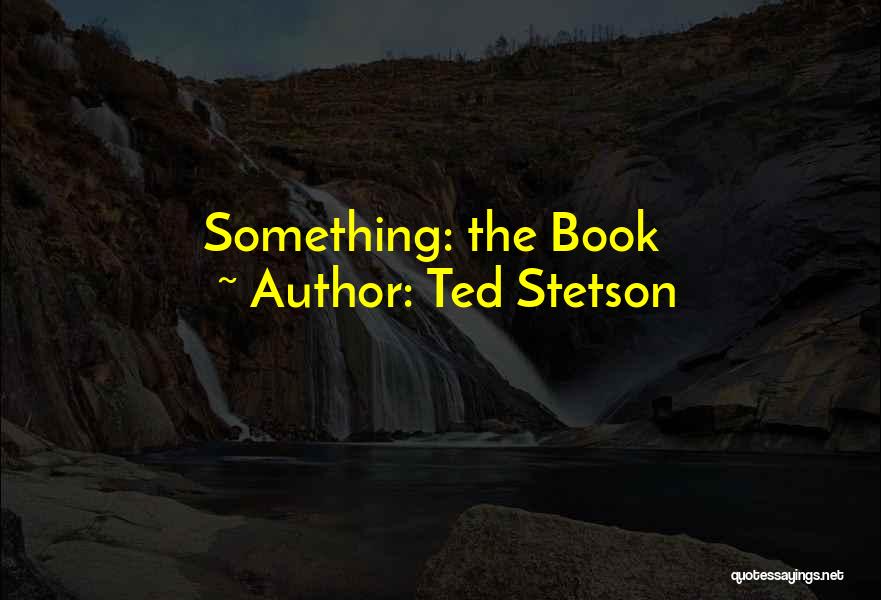 Ted Stetson Quotes: Something: The Book