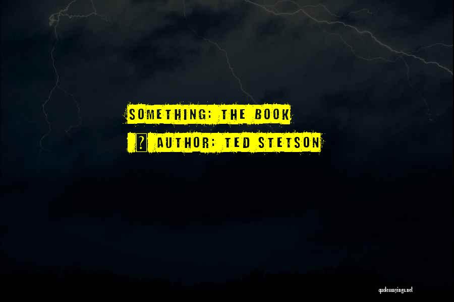 Ted Stetson Quotes: Something: The Book