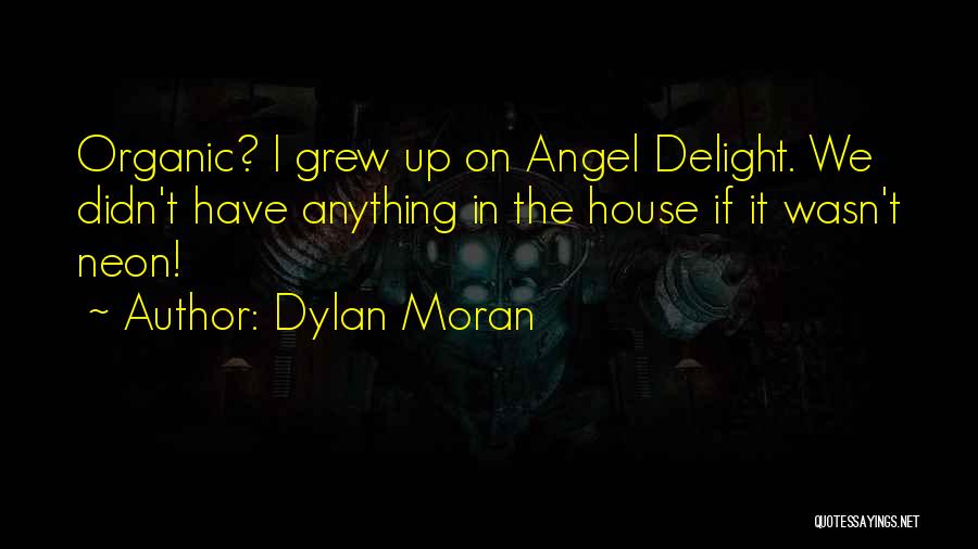 Dylan Moran Quotes: Organic? I Grew Up On Angel Delight. We Didn't Have Anything In The House If It Wasn't Neon!