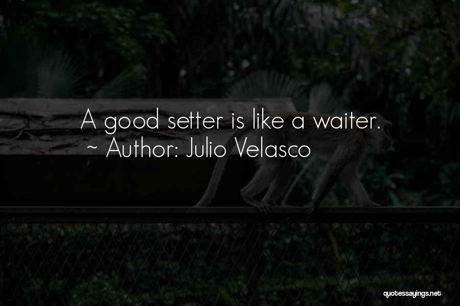 Julio Velasco Quotes: A Good Setter Is Like A Waiter.