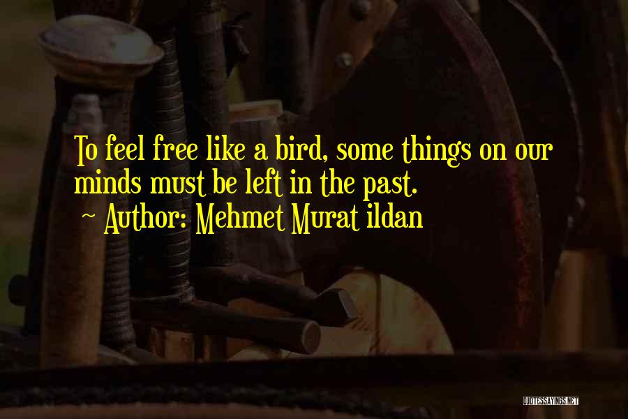 Mehmet Murat Ildan Quotes: To Feel Free Like A Bird, Some Things On Our Minds Must Be Left In The Past.