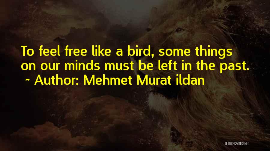 Mehmet Murat Ildan Quotes: To Feel Free Like A Bird, Some Things On Our Minds Must Be Left In The Past.