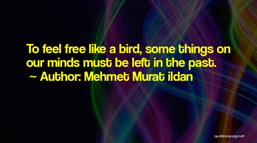 Mehmet Murat Ildan Quotes: To Feel Free Like A Bird, Some Things On Our Minds Must Be Left In The Past.