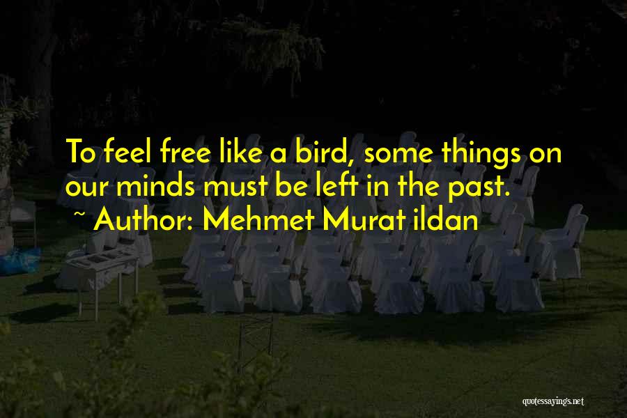 Mehmet Murat Ildan Quotes: To Feel Free Like A Bird, Some Things On Our Minds Must Be Left In The Past.