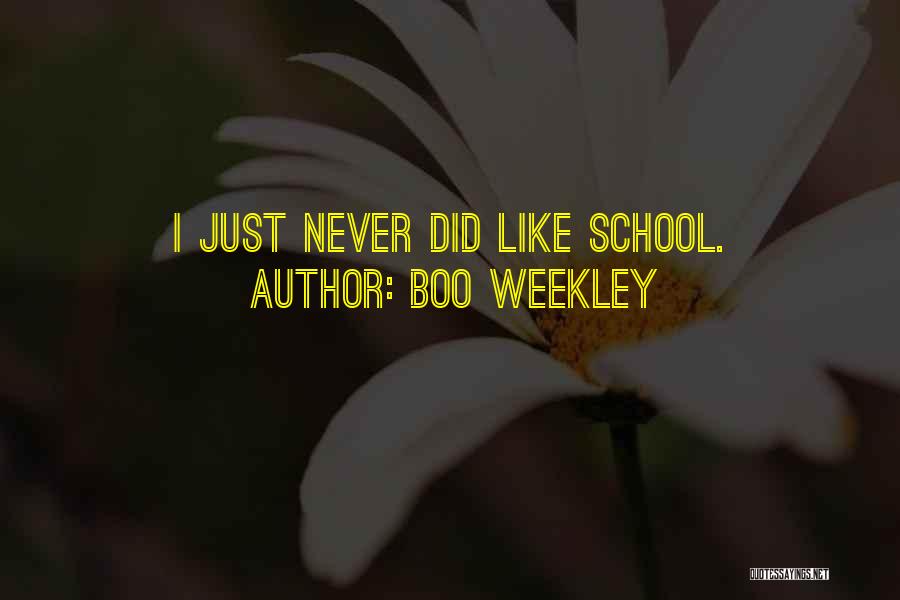 Boo Weekley Quotes: I Just Never Did Like School.